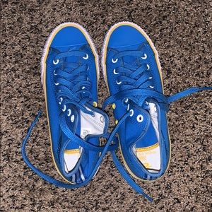 Blue and yellow PF Flyers ( original ) size 7.5